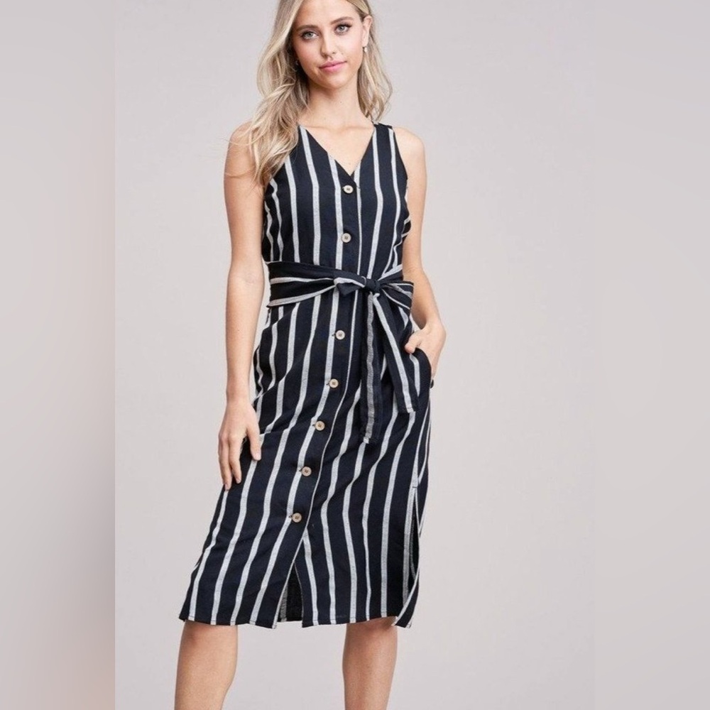 Love Tree No Rest For Briget Black and White Dress